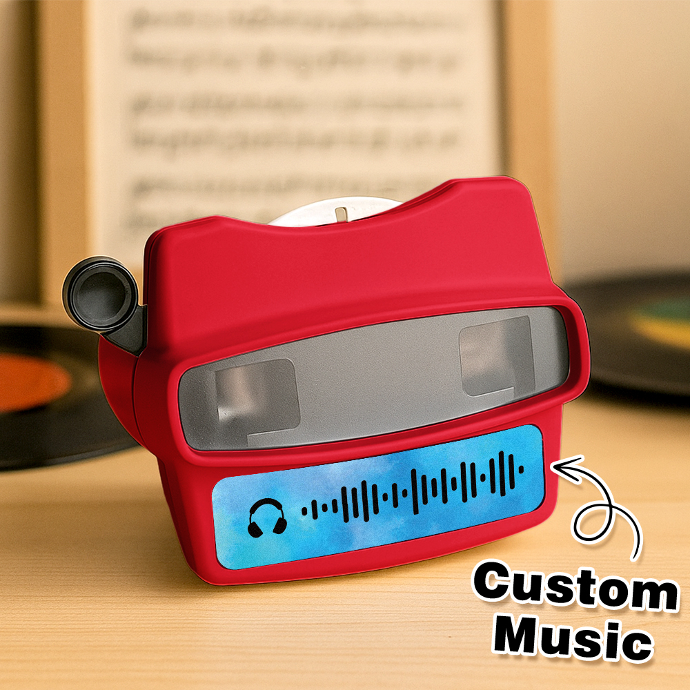 Custom 3D Music Viewfinder and Reel Personalized Gift with your own photos Text and Photo Viewer Multiple Films Available Gifts Idea