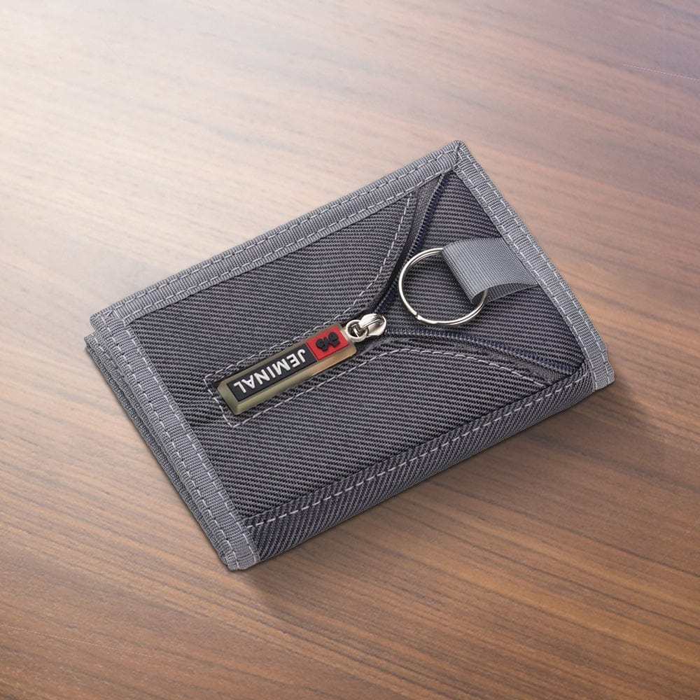 Nylon Trifold Wallet with Velcro Closure Gifts for Lovers Unisex 5 Colors - CustWitAU