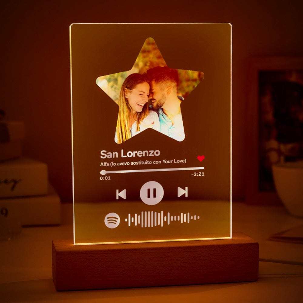 Custom Spotify Night Light Spotify Plaque Personalized Father's Day Gifts