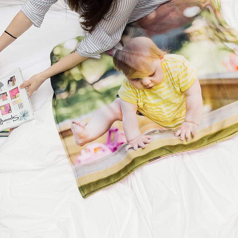 Valentine's Day Gift Picture Blankets Anniversary Gift for Lover with 5 Photos - CustWitAU