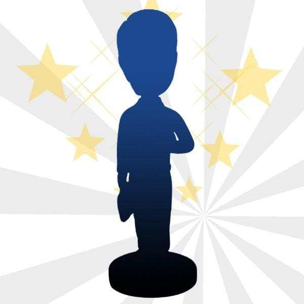 Fully Customizable 1 person Custom Bobblehead With Engraved Text Brithday Gifts - CustWitAU