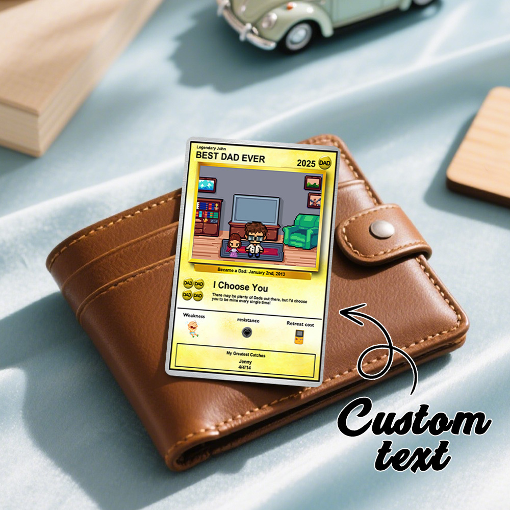 Father's Day Poke Card Custom Poke Card Gift For Dad, Father's Day Gift, Custom Present - CustWitAU