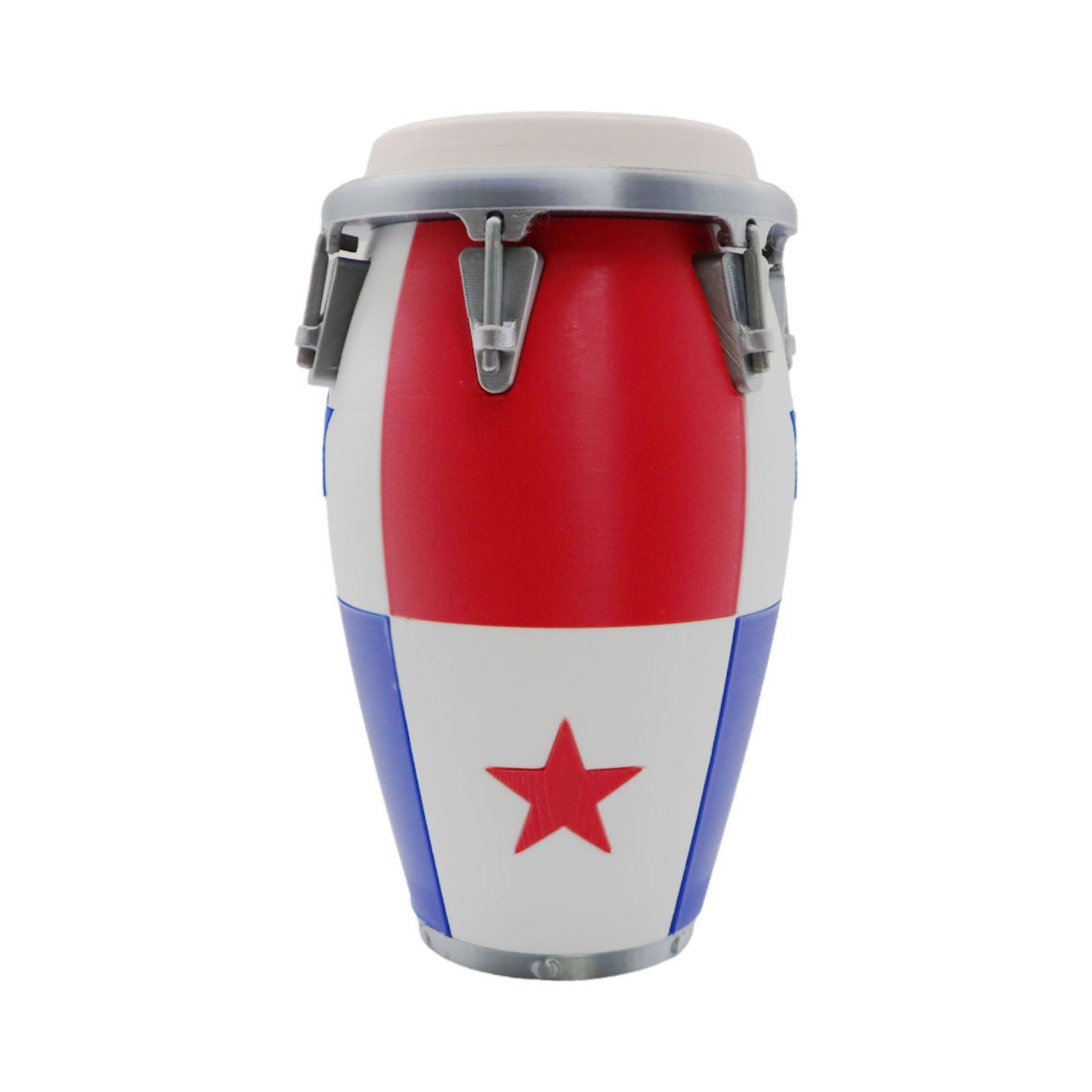 3D Printed Conga Drum Piggy Bank Coin Bank Can Cooler, Cuba Flag Decor, Music Lover Gift - CustWitAU