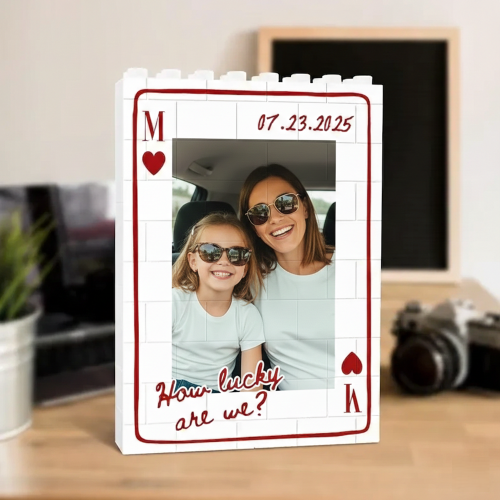 Custom Photo Brick Puzzle Frame – Build Warmth, A Sweet Gift for Mom & Mother's Day