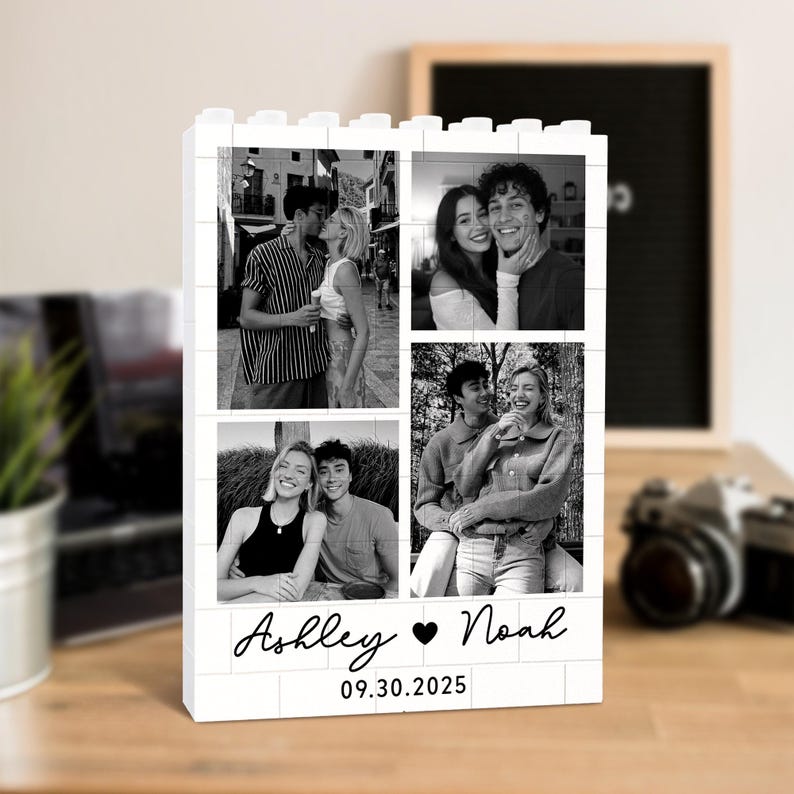 Personalized Photo Building Block Puzzle: Valentine's Day Gift