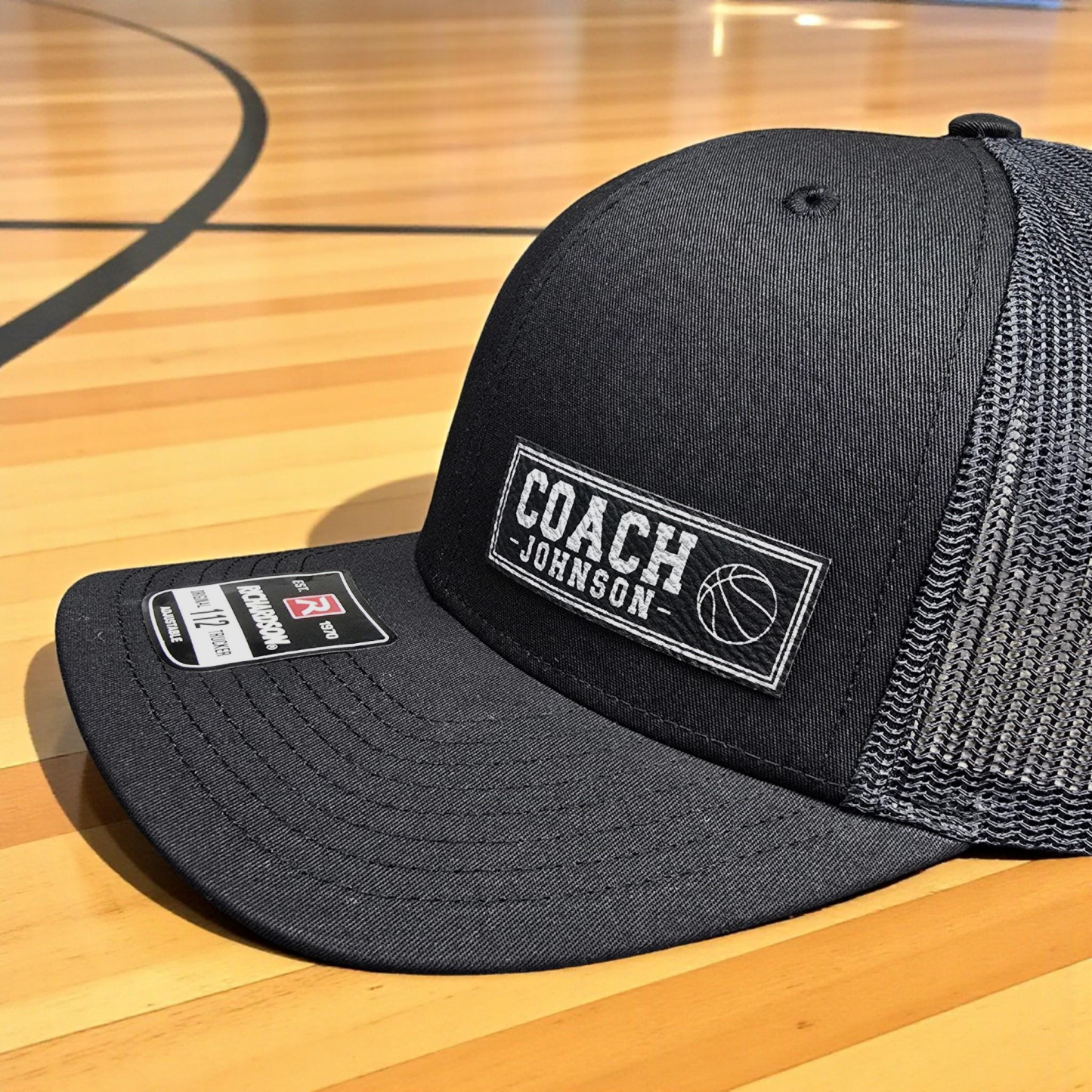 Custom Coach Hat Classic 112 Style Trucker Cap for Sports Coaches Personalized Coach Gift with Sports Icon - CustWitAU