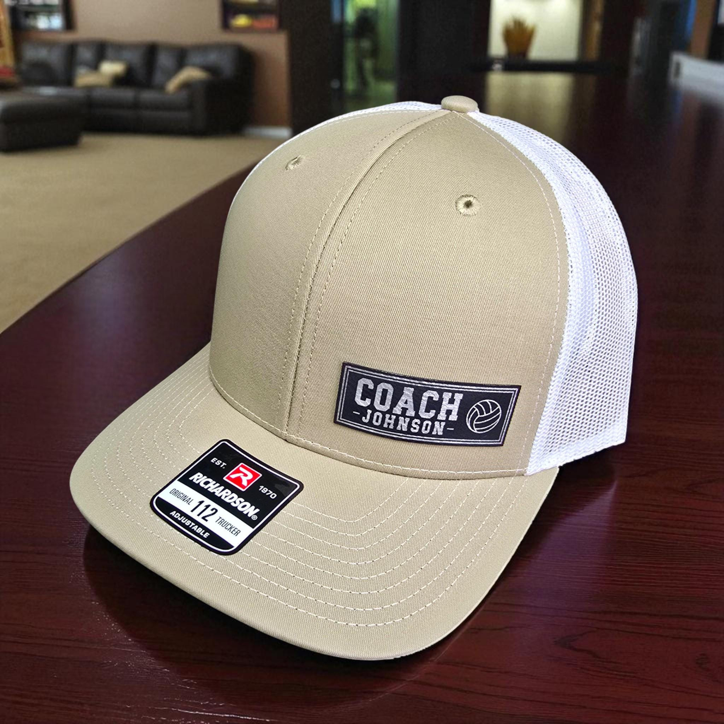 Custom Coach Hat Classic 112 Style Trucker Cap for Sports Coaches Personalized Coach Gift with Sports Icon - CustWitAU