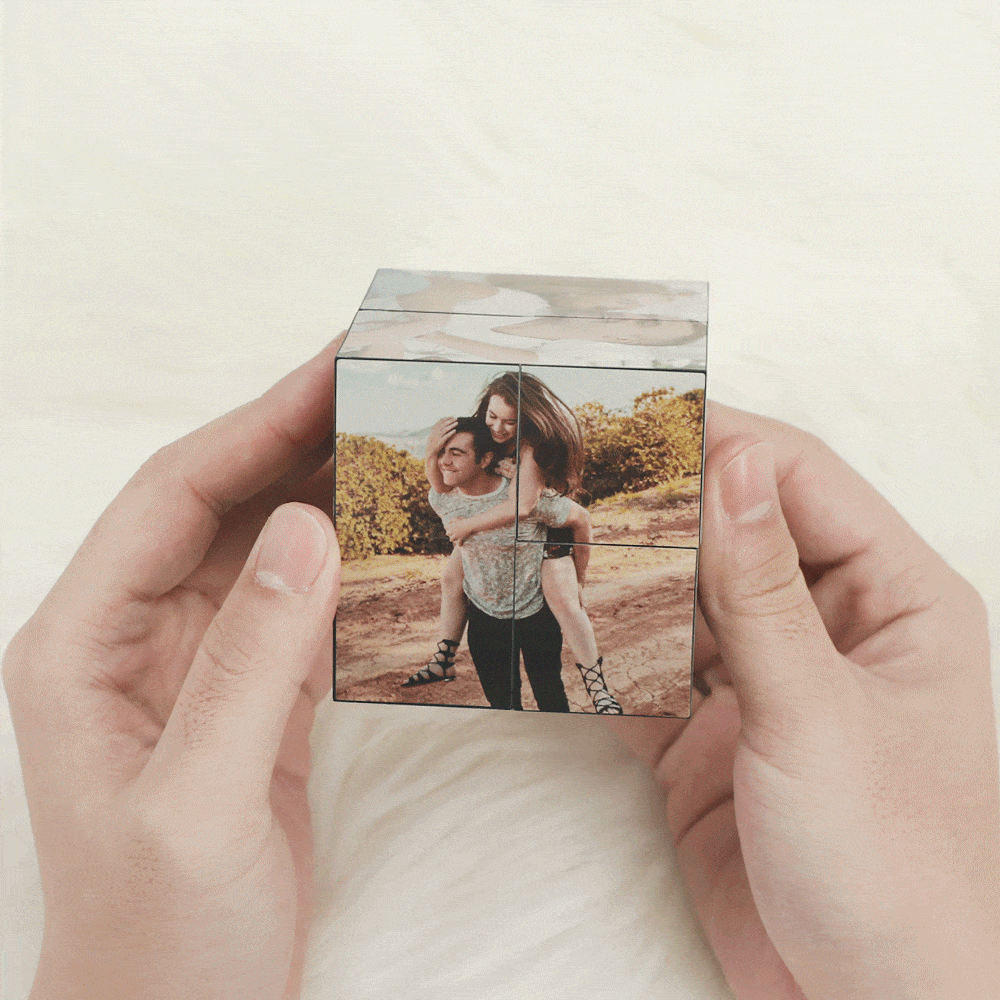 Photo  Rubic's Cube Custom Photo Gift Magic Foldable Picture Cube Valentines Day Gifts