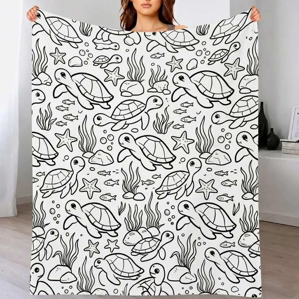 DIY Drawing Blanket Doodle Your Own Blankets, Customizable Washable Paint & Play Blankets for Adults - CustWitAU