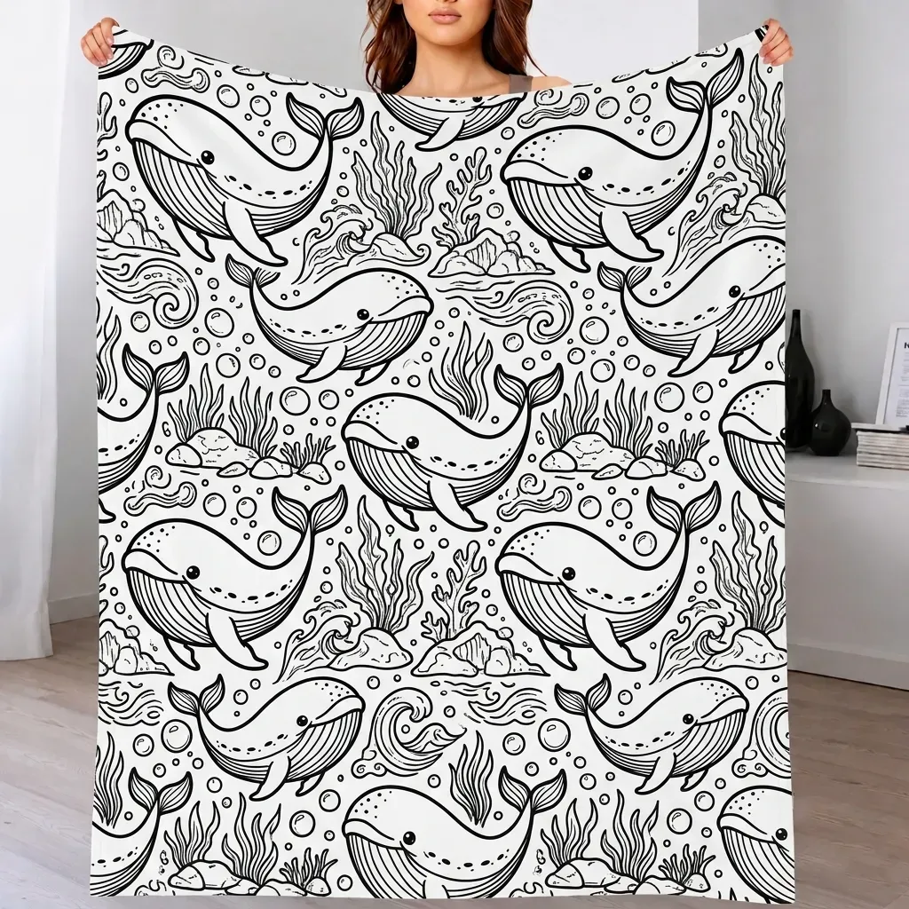 DIY Drawing Blanket Doodle Your Own Blankets, Customizable Washable Paint & Play Blankets for Adults - CustWitAU