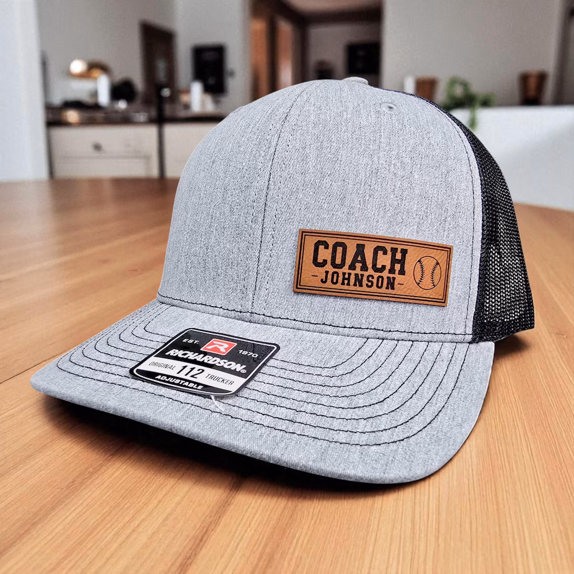 Custom Coach Hat Classic 112 Style Trucker Cap for Sports Coaches Personalized Coach Gift with Sports Icon