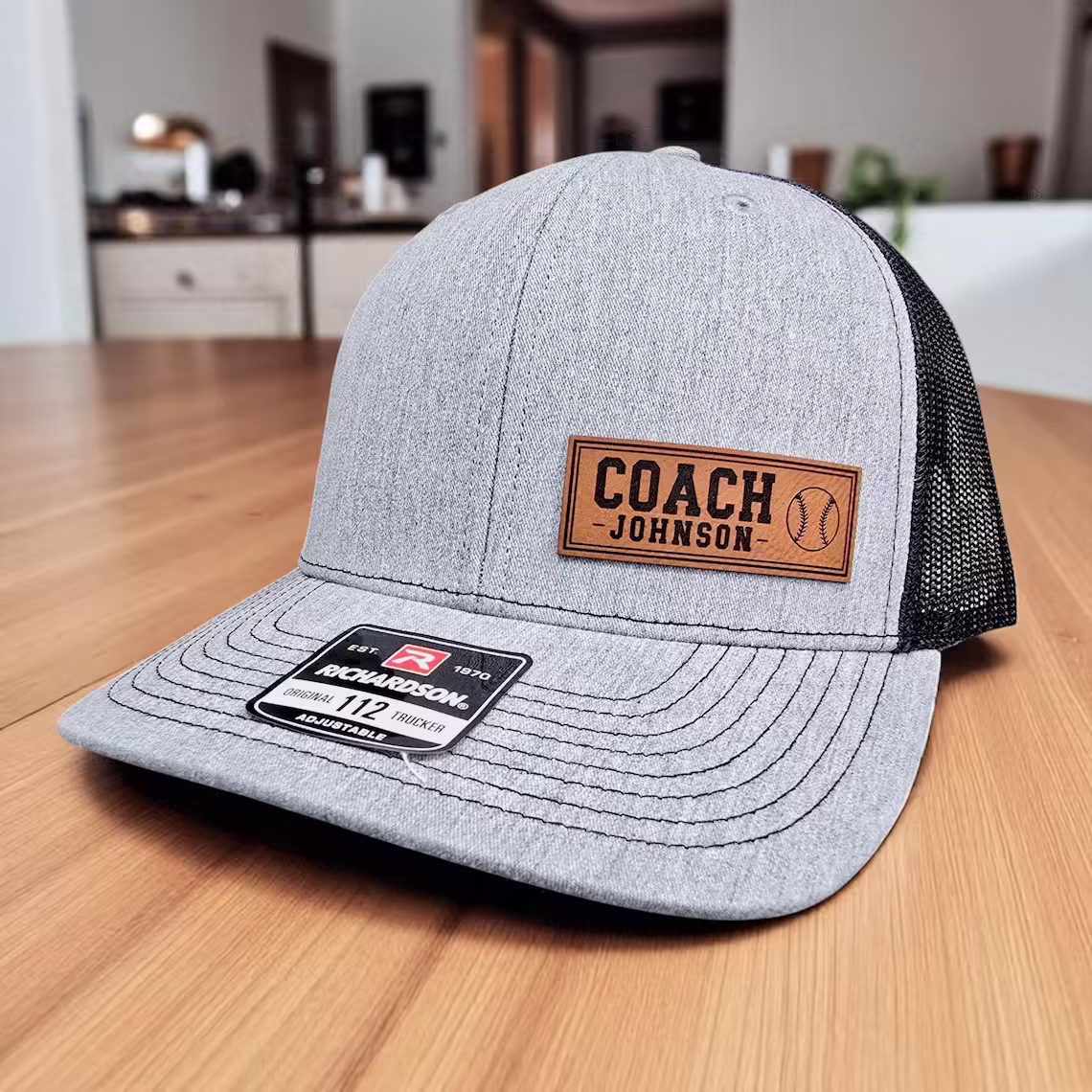 Custom Coach Hat Classic 112 Style Trucker Cap for Sports Coaches Personalized Coach Gift with Sports Icon - CustWitAU