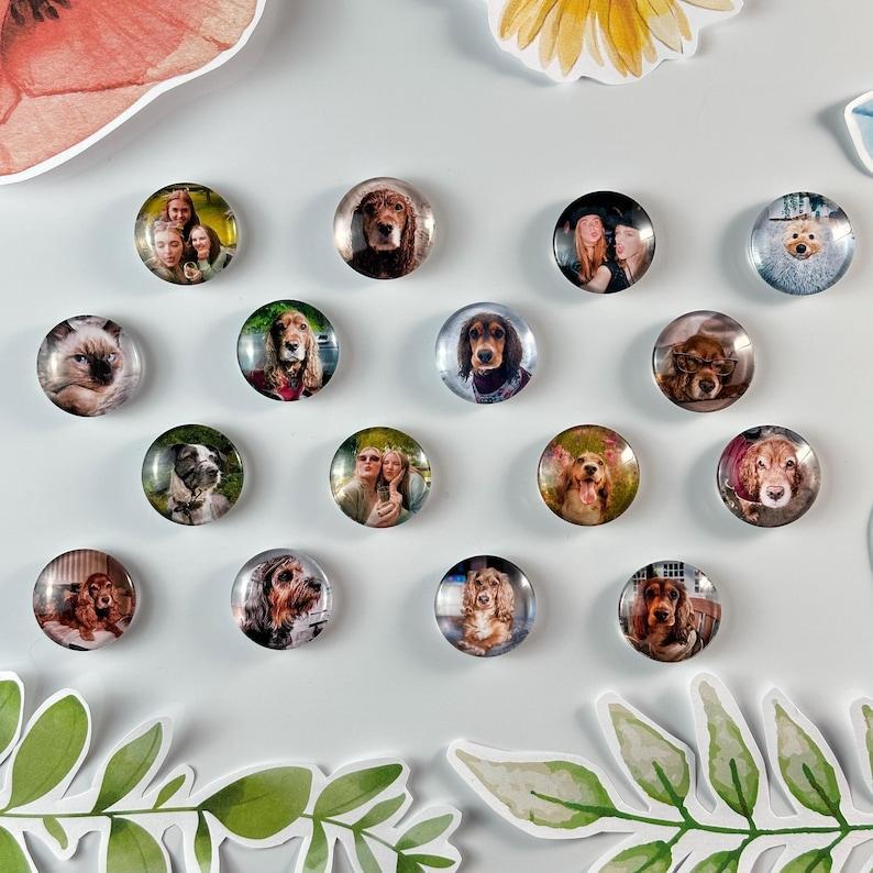 Personalized Glass Photo Magnets Custom Fridge Magnets