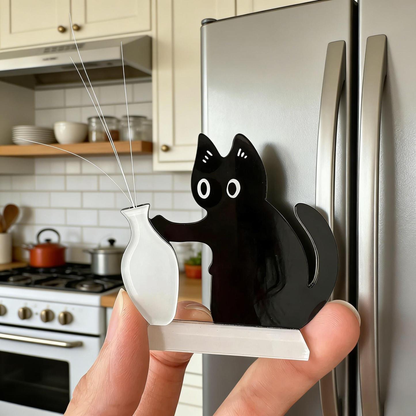 Handmade Cat Whisker Collector – Acrylic Magnetic Fridge Holder | Mini Keepsake, Pet Memorial Keepsake, Gift for Cat Lovers - CustWitAU