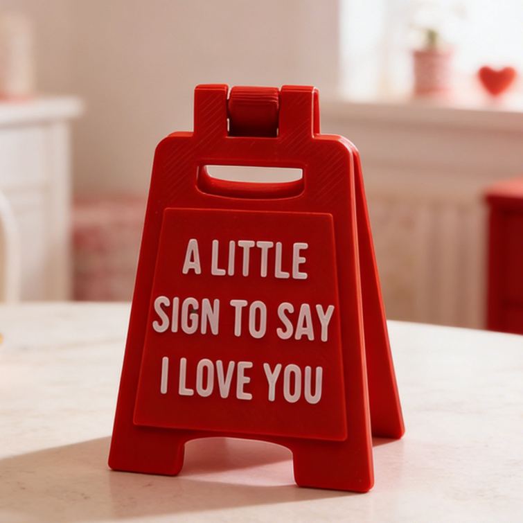 Personalized Girlfriend A Little Sign To Say I Love You Mini Love Sign Custom Multiple Colors 3D Printed A-frame Sign Valentine's Day Gift for Her