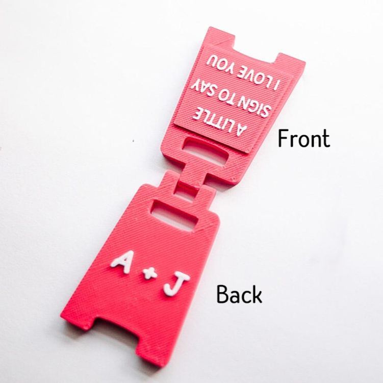 Personalized Girlfriend A Little Sign To Say I Love You Mini Love Sign Custom Multiple Colors 3D Printed A-frame Sign Valentine's Day Gift for Her - CustWitAU