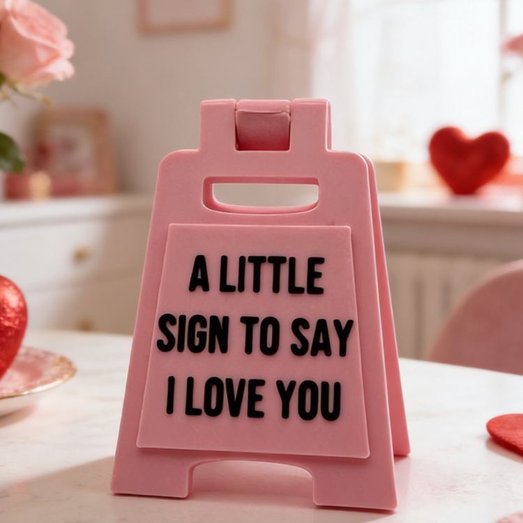 Personalized Girlfriend A Little Sign To Say I Love You Mini Love Sign Custom Multiple Colors 3D Printed A-frame Sign Valentine's Day Gift for Her - CustWitAU