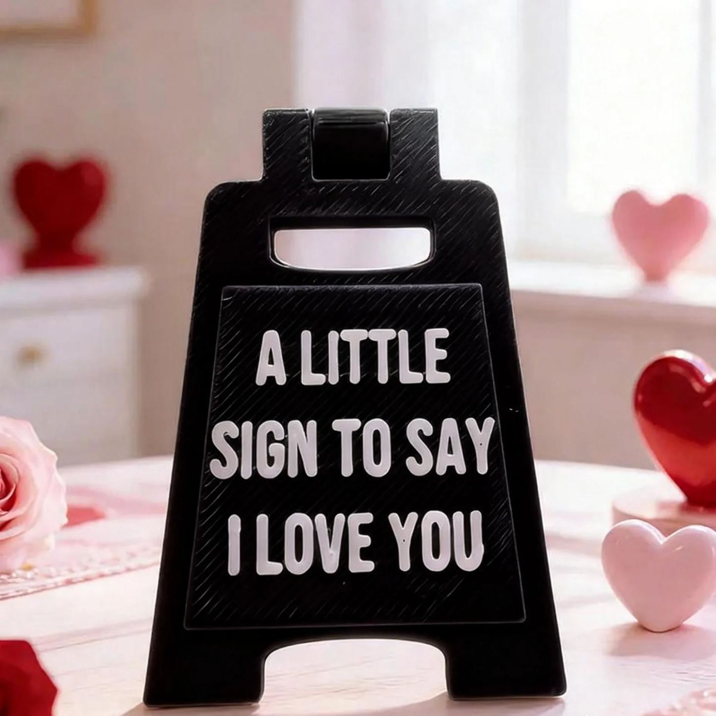 Personalized Girlfriend A Little Sign To Say I Love You Mini Love Sign Custom Multiple Colors 3D Printed A-frame Sign Valentine's Day Gift for Her - CustWitAU