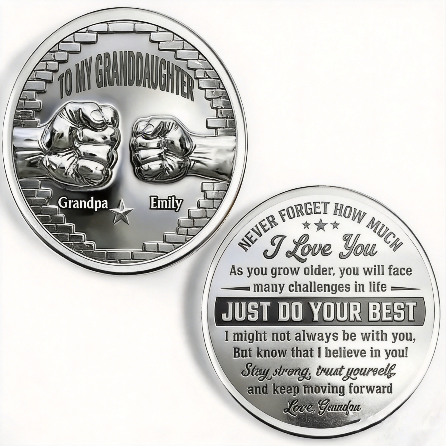 To My Son I Believe In You - Personalized Custom Pocket Hug 2D Look 3D Pop - CustWitAU