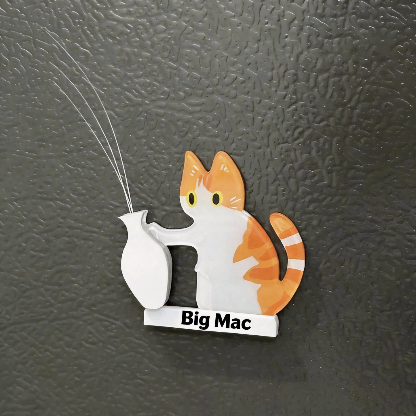 Handmade Cat Whisker Collector – Acrylic Magnetic Fridge Holder | Mini Keepsake, Pet Memorial Keepsake, Gift for Cat Lovers - CustWitAU