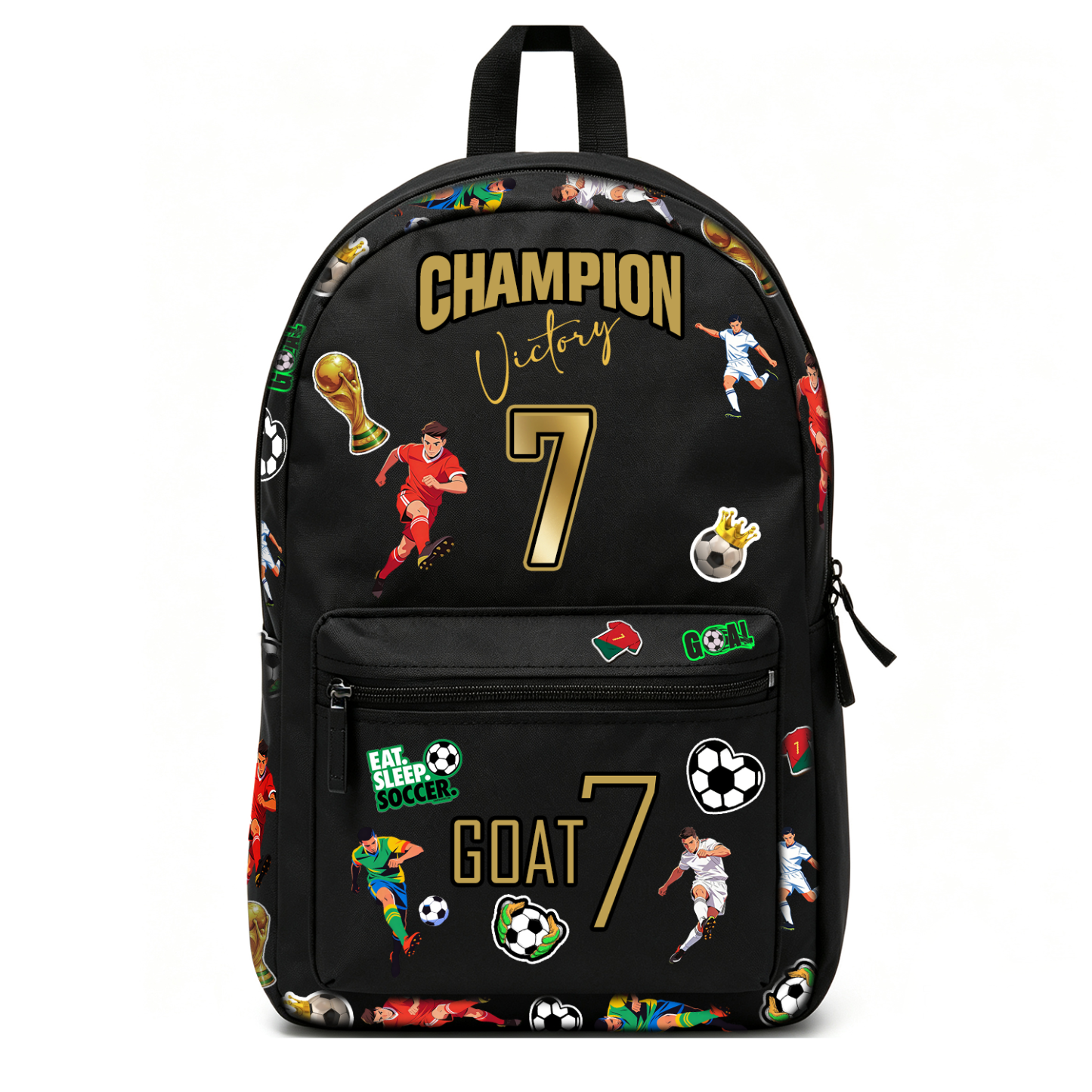 Custom Soccer Backpack: Personalized Sports Fan School Bag - CustWitAU