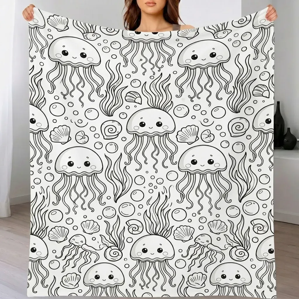 DIY Drawing Blanket Doodle Your Own Blankets, Customizable Washable Paint & Play Blankets for Adults - CustWitAU