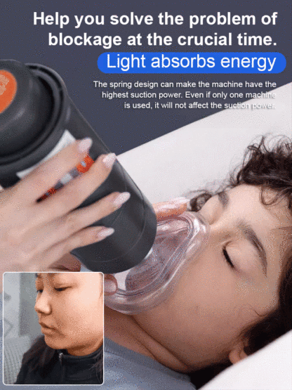 Sonmol Heimlich maneuver, suitable for home use, adults and children, one-button negative pressure suction 33KPA, no pressure required to prevent organ damage, two-way check valve to prevent foreign objects from entering.