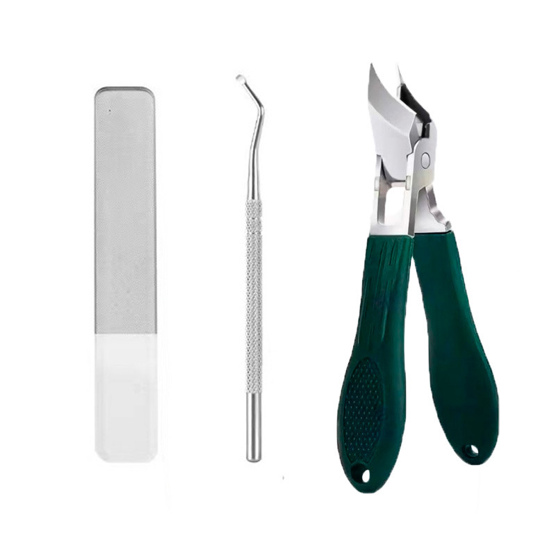 ✂️ Angled nail clipper set, solving paronychia troubles ✂️ ✅ The fine tip design reaches deep into the nail groove, eliminating hard-to-reach areas for ingrown toenails, trimming the nail bed without pulling or injuring the skin
