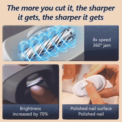 🌟✂️German-engineered electric nail file💅360° rotating polishing, burr-free nails, 3 adjustable settings👶Suitable for babies, adults, and the elderly