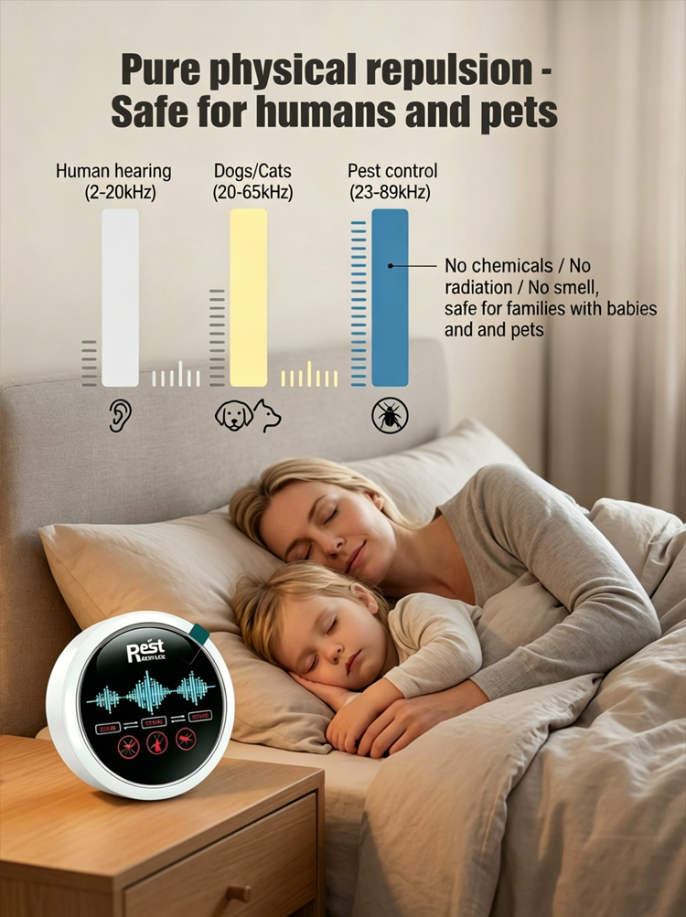 🔊 Ultrasonic Smart Pest Repeller Plug and play, eliminate all pests! — No chemicals, no noise interference, leaving you with a clean, pest-free home.