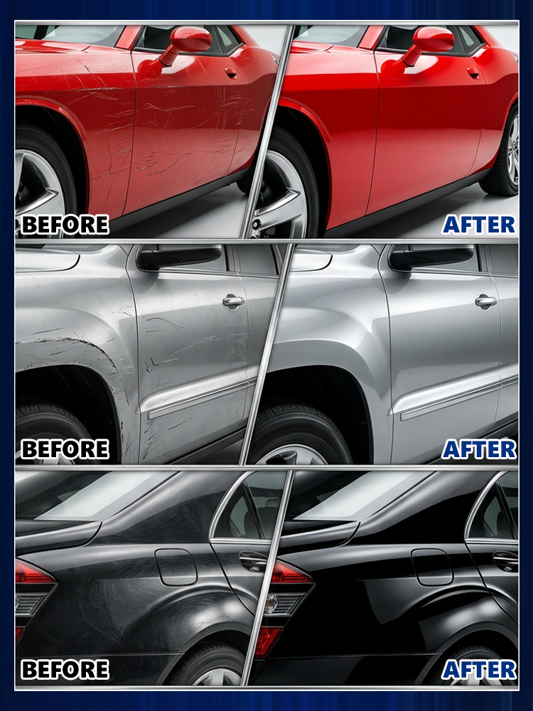 ✅🚘🚕Removes car scratches in 3 seconds!👍Suitable for 100% of car models and colors🥇99.9% repair rate, protects paint without damaging the surface, rust-proof, anti-oxidation, long-lasting shine and polishing.