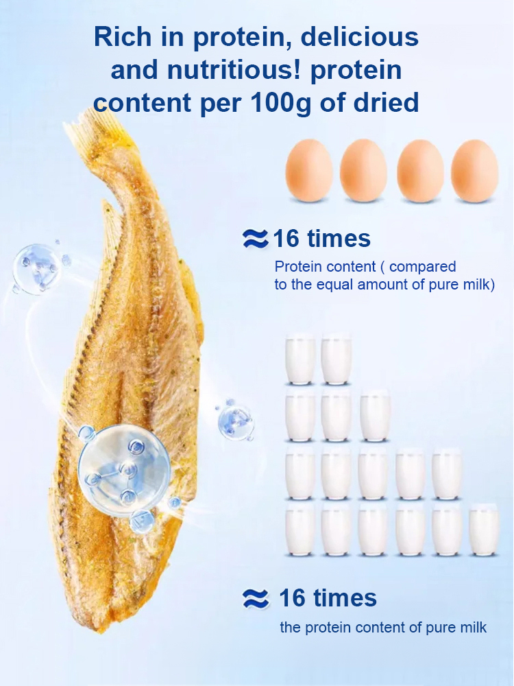 【🐠200 pieces/box】Ready-to-eat crispy and delicious dried yellow croaker ✅ Non-fried, low-calorie, protects cardiovascular health