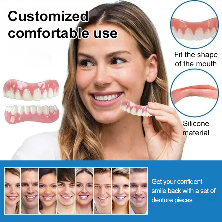 🔥🔥Made of German original silicone material, soft and comfortable, heat-resistant and hard-resistant, no feeling when wearing, suitable for all oral shapes, make your teeth more beautiful, improve your confidence, suitable for men, women, young and old