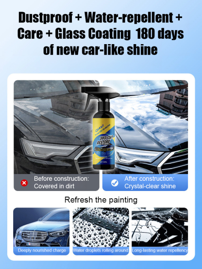 Still bothered by scratches and water stains on your car? Automotive nano-coating spray 🚗 A simple spray forms a protective film, preventing scratches and water damage, and giving it a super shiny finish ✨