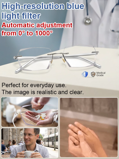 【Co-Created by Designers】Gypsophila Smart Zoom and Color-Changing Reading Glasses