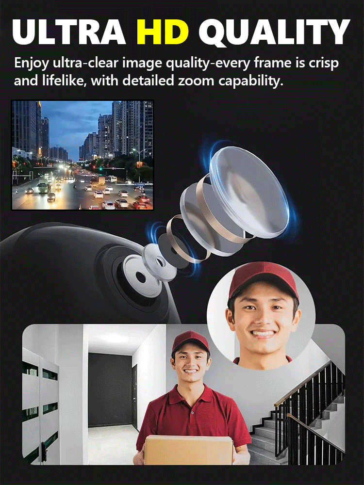✅✅✅10-year durable intelligent wireless surveillance camera. Radar detection with no blind spots, high-definition night vision mode, 900-day ultra-long standby time, installation-free, magnetic design