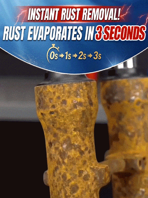 German and American Jointly Developed Rust Removal Spray, 3-Second Rapid Rust Removal (99.9% Descaling Rate), Forms a Protective Layer Without Wiping or Washing, Prevents Rust for 1 Year