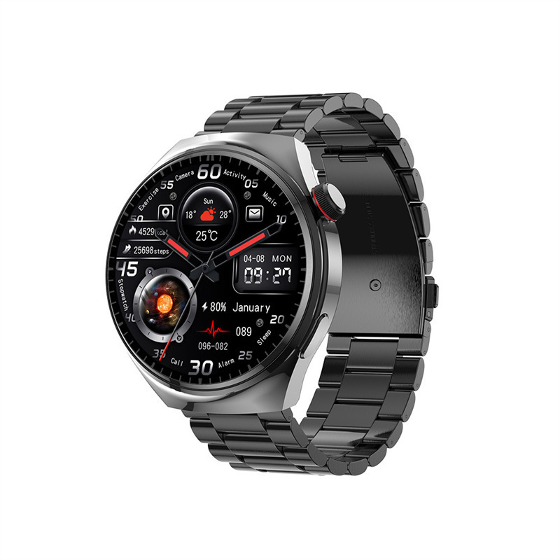 Non-invasive blood glucose monitoring watch, monitors your health 24 hours a day, detecting heart rate, blood pressure, blood oxygen, and sleep. Waterproof and sweatproof, durable for 30 years.