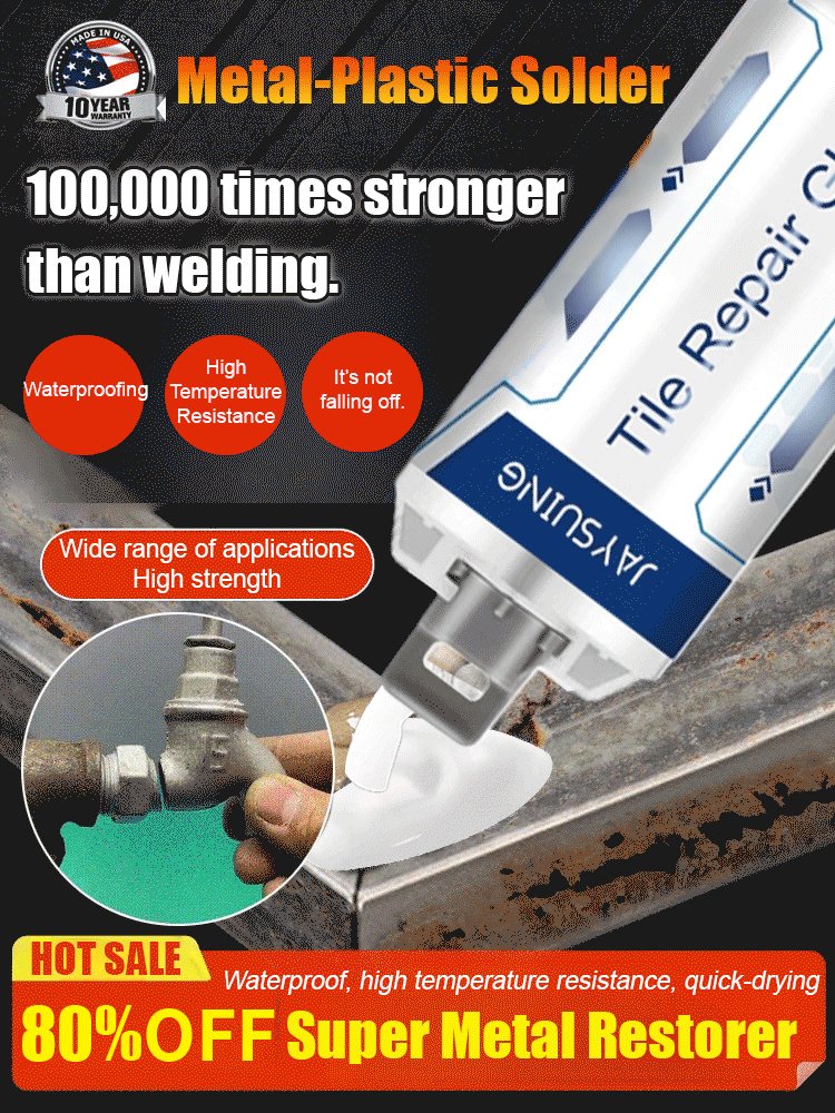 🥇🥇🥇No welding needed for repairs! Sets in 5 minutes, resistant to high and low temperatures, waterproof and oil-proof, holds up to 65kg, and works on metal, ceramics, wood, etc