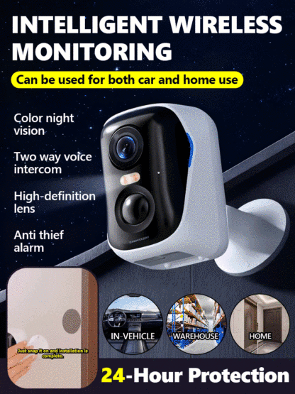 ✅✅✅10-year durable intelligent wireless surveillance camera. Radar detection with no blind spots, high-definition night vision mode, 900-day ultra-long standby time, installation-free, magnetic design