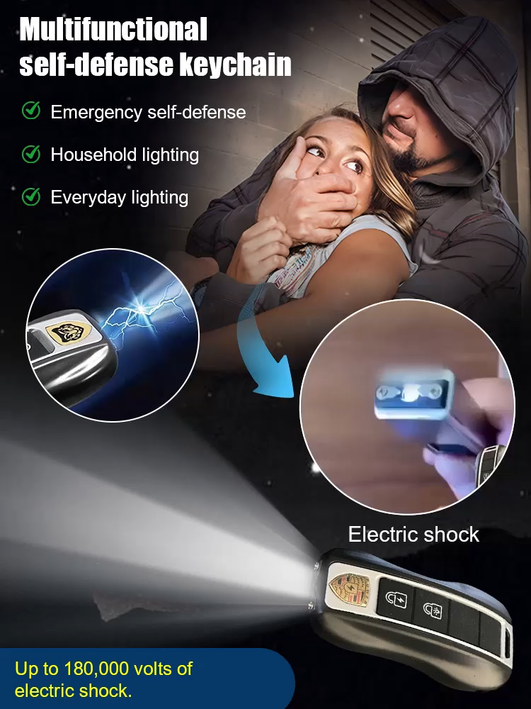 🆘🆘🆘【Lifesaver in Critical Moments】60 Million Volt Electric Shock Keychain