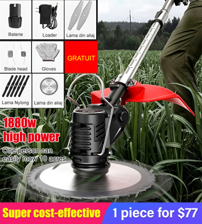 🔥🔥🔥The cordless lawn mower imported from Germany does not require a power cord and does not consume oil, saving a lot of fuel costs. It can quickly mow a 1,000 square meter garden in 3 minutes.