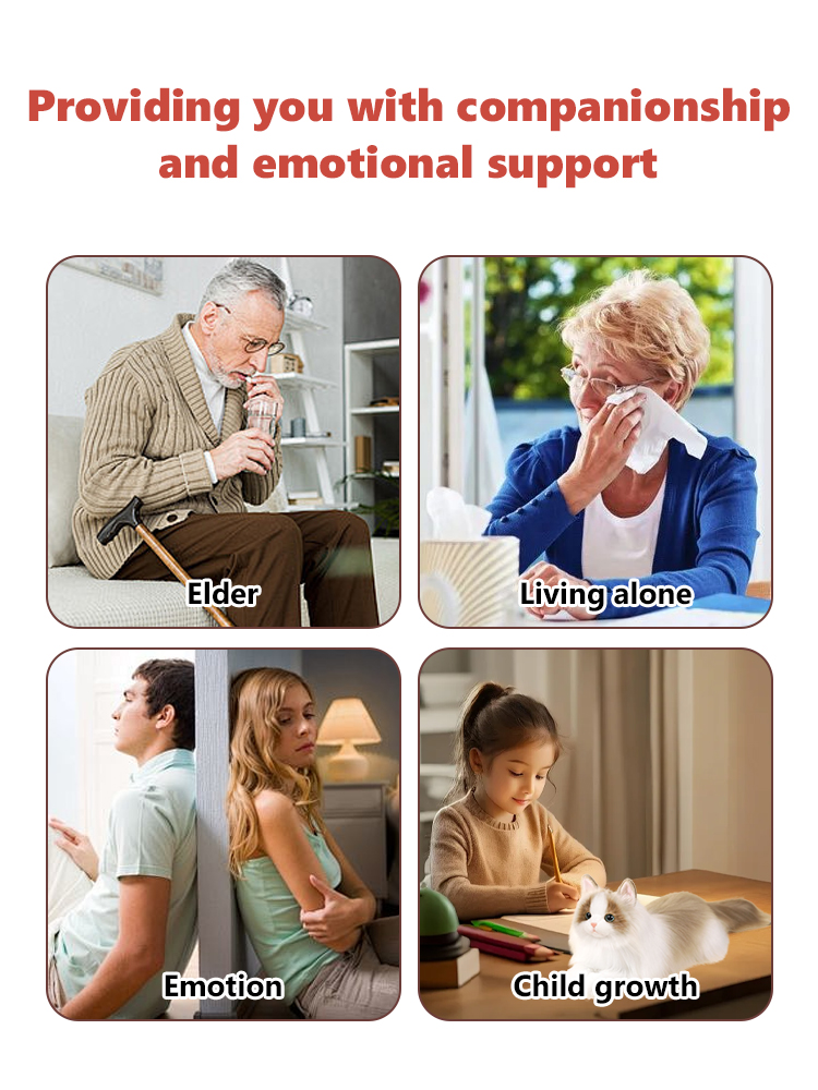 🎁🎁🎁【AI Smart Toy】The best gift for children, with built-in voice response and walking mode, short plush feels as soft as a cloud, built-in safe battery