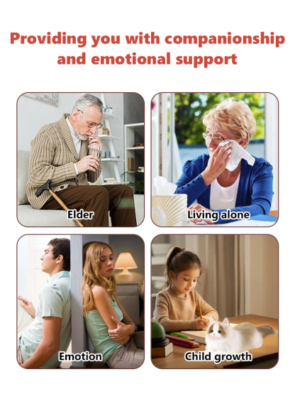 🎁🎁🎁【AI Smart Toy】The best gift for children, with built-in voice response and walking mode, short plush feels as soft as a cloud, built-in safe battery