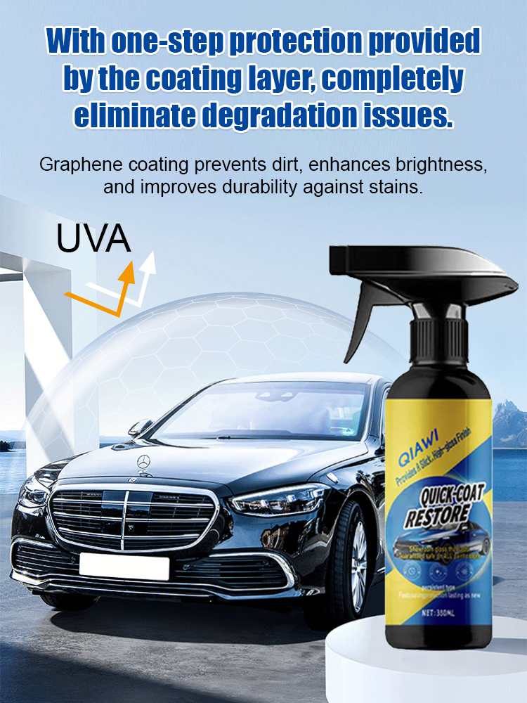 Still bothered by scratches and water stains on your car? Automotive nano-coating spray 🚗 A simple spray forms a protective film, preventing scratches and water damage, and giving it a super shiny finish ✨