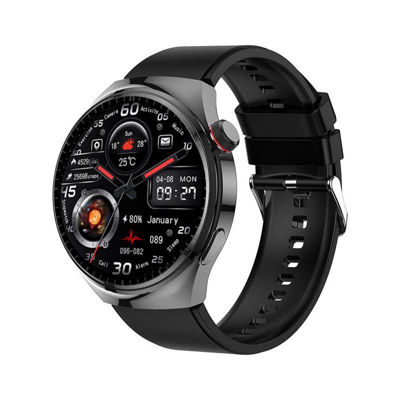 Non-invasive blood glucose monitoring watch, monitors your health 24 hours a day, detecting heart rate, blood pressure, blood oxygen, and sleep. Waterproof and sweatproof, durable for 30 years.