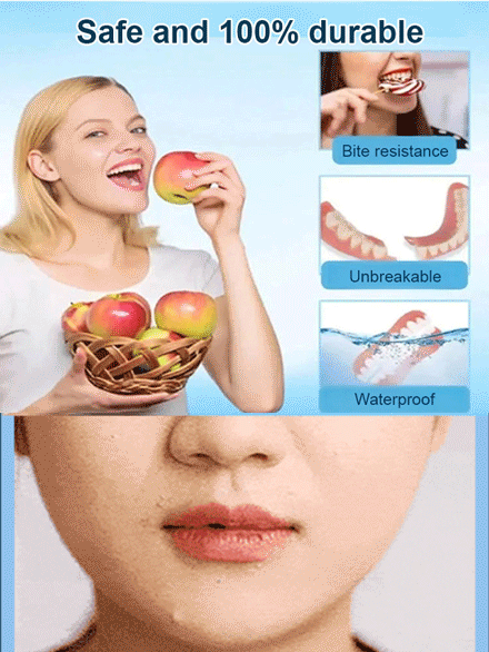 🦷No glue required, firmly adheres, allows normal chewing✅Prevents facial sagging, restores a natural smile❤️😊Successfully helped billions of people worldwide regain confidence, safe, comfortable, and without any foreign body sensation