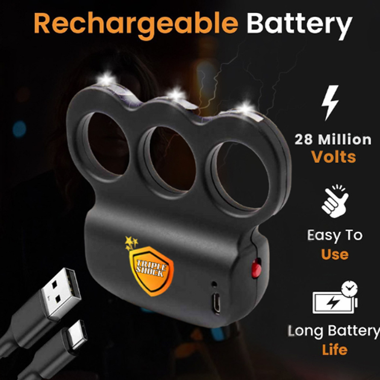 【Powerful】Three-Finger Four-Finger Stun Gun