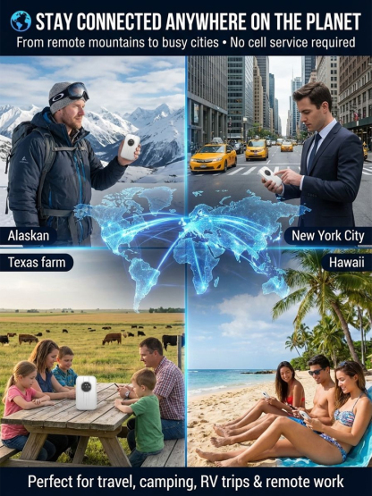 【💥Lifetime Free 5G Network】No contract required, no SIM card needed, zero extra fees. Connect instantly 🌐 and enjoy up to 500 Mbps network speed.