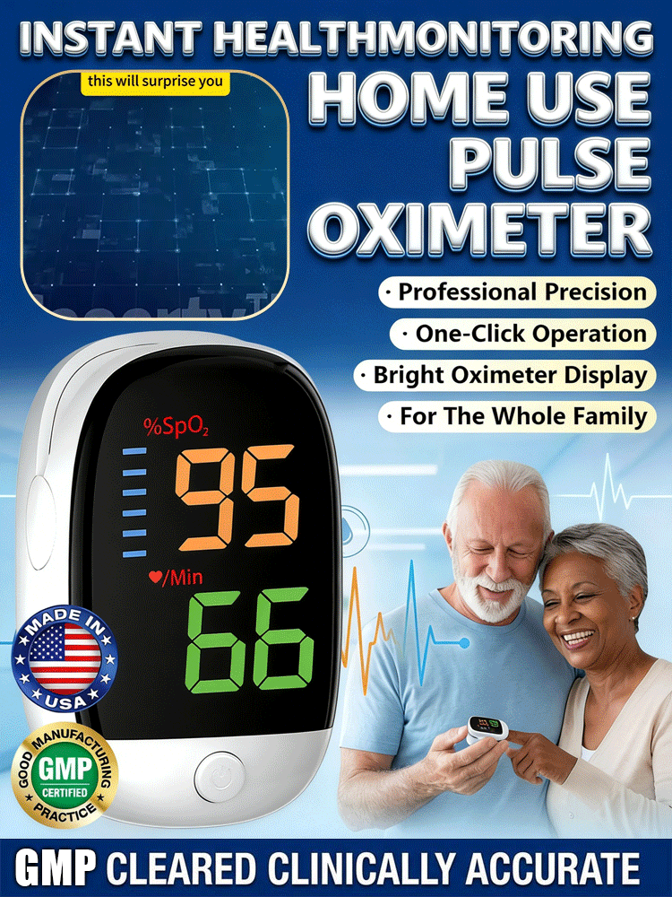 [24-Hour Health Monitoring] With an accuracy rate of up to 99%, this device requires no blood draws or injections, measuring blood glucose, blood pressure, and blood oxygen levels in just 3 seconds.